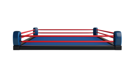 3d illustration of a boxing ring