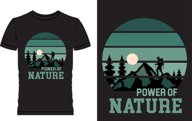 Hiking t shirt design