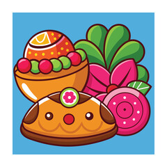 A Delicious Mexican Food Vector Illustration