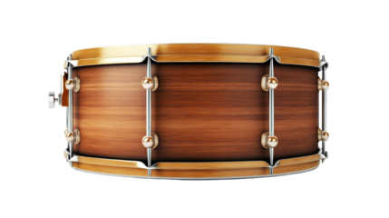 3D realistic drum isolated transparent background
