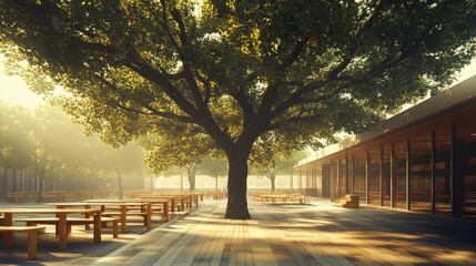 Obraz premium Engaging Education Space with Natural Light