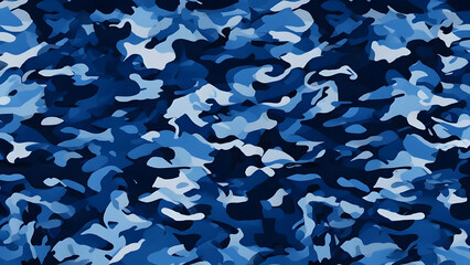 camouflage vector blue, dark background, navy army pattern, modern design