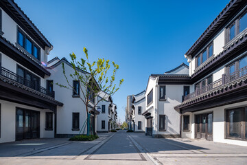 street in the town country