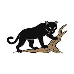a-black-panther-crawled-down-from-the-tree-wanting 