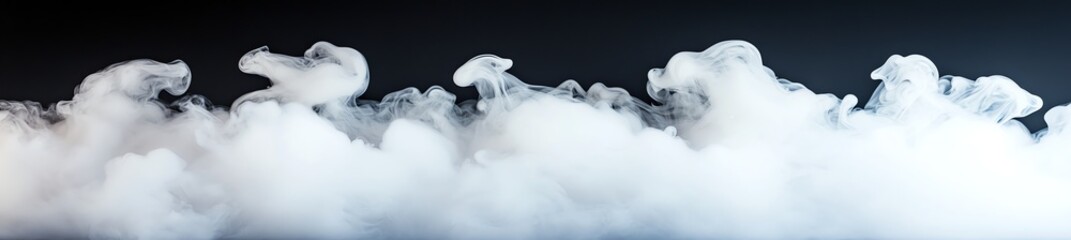 A captivating image of white smoke or mist against a dark backdrop, creating an ethereal and mysterious atmosphere. Ideal for creative projects and environmental themes.