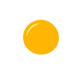 poached egg flat vector.
Isolated  fried egg icon
Transparent background.