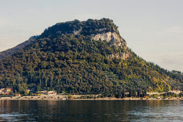 Panoramic view of Mount Luppia on Lake Garda