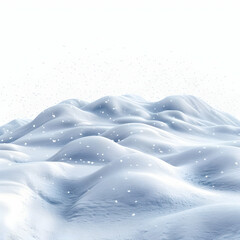 Obraz premium Serene Winter Landscape with Gentle Snow Drifts and Soft Light