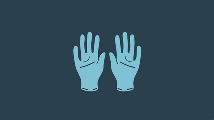 Obraz premium Medical Gloves Icon Transparent Vector Isolated