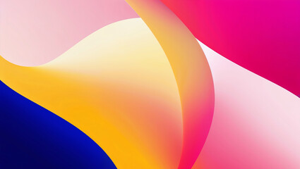 Colorful abstract background blending yellow pink and blue colors