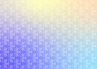 Blue art soft yellow pattern line background