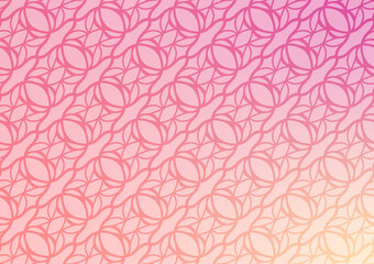 Fototapeta premium Gradient soft pink art line pattern background