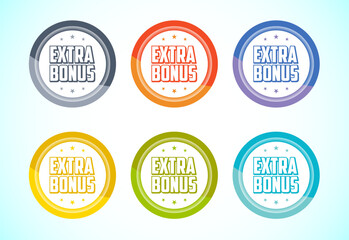 Limited time extra bonus advertising sticker badge