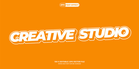 Obraz premium Text Effect Design Creative New