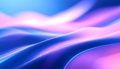 Obraz premium Pastel tone electric navy blue white gradient defocused abstract photo smooth lines Pantone color background. Abstract blue geometric pattern with a light center. 3d waves background