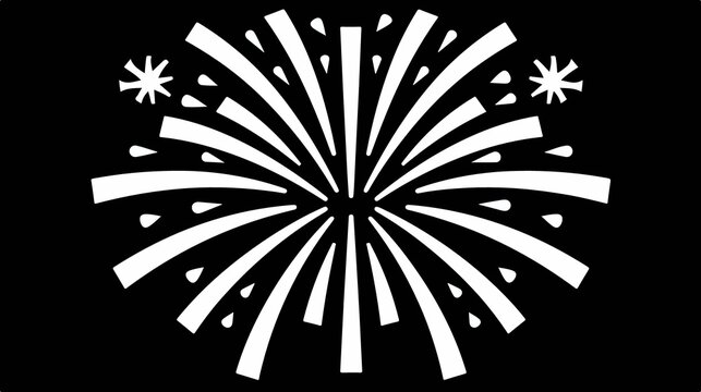 Celebratory Fireworks Display for New Year or Independence Day Celebration