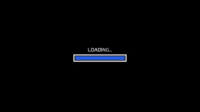 Customizable information download loading bar screen overlay. Clean and simple data upload progress bar template