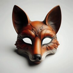 Fox mask isolated.