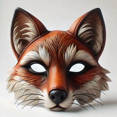 Fox mask. 3d illustration.