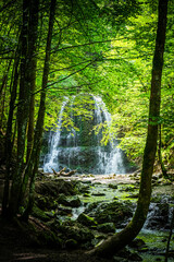 Obraz premium Hiking Josephstal Waterfalls Bavaria Germany