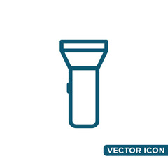 Simple Flashlight Icon Design Template
