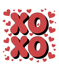 Pink XOXO Valentine T-shirt