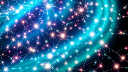 Celestial Constellation: Bioluminescent Galaxy (16:9)