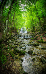 Fototapeta premium Hiking Josephstal Waterfalls Bavaria Germany