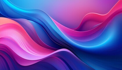Obraz premium A vibrant abstract background featuring smooth, flowing shapes and bright gradient colors