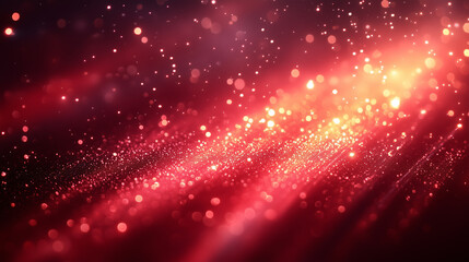 Vibrant Red Sparkles with Soft Light Effects