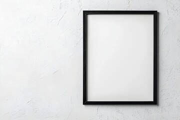 Minimalist Black and White Frame with Geometric Shapes for Modern Architectural Decor