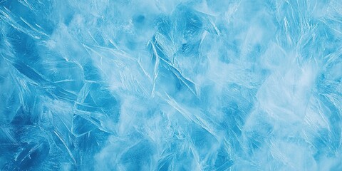 Obraz premium Abstract blue ice texture background with a frozen water surface