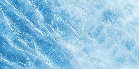 Obraz premium Abstract blue ice texture background with a frozen water surface