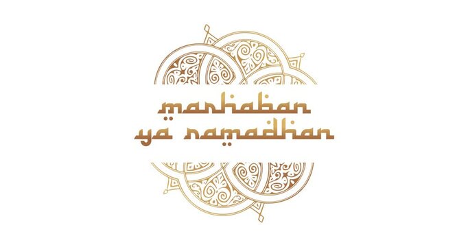 marhaban ya ramadhan motion video, ideal for marhaban ya ramadhan celebration