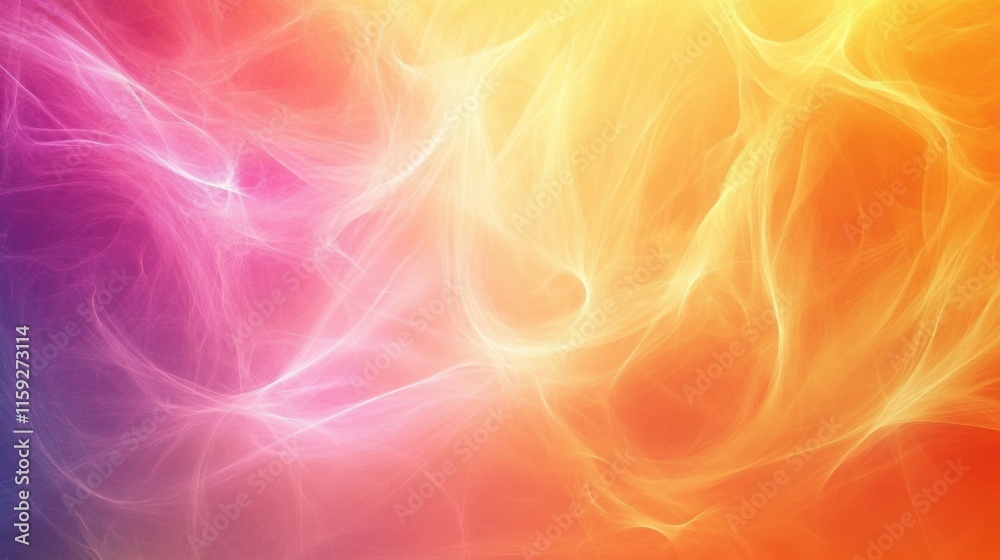Aufkleber exploring vibrant abstract fractal patterns with ample copy space for personalized text and creative