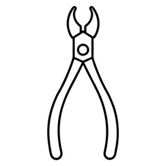 pliers isolated on white background