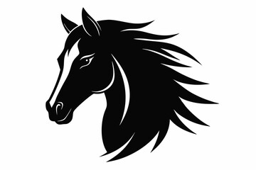 Horse Minimalist and Flat Logo Vector illustration. Horse vector illustration

