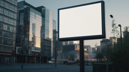 Urban Ad Sign Mockup With Generative AI