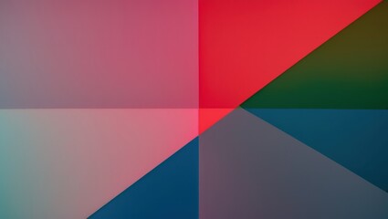 Obraz premium Abstract geometric artwork with vibrant colors and shapes creates a modern and creative atmosphere, perfect for stylish decor or design projects