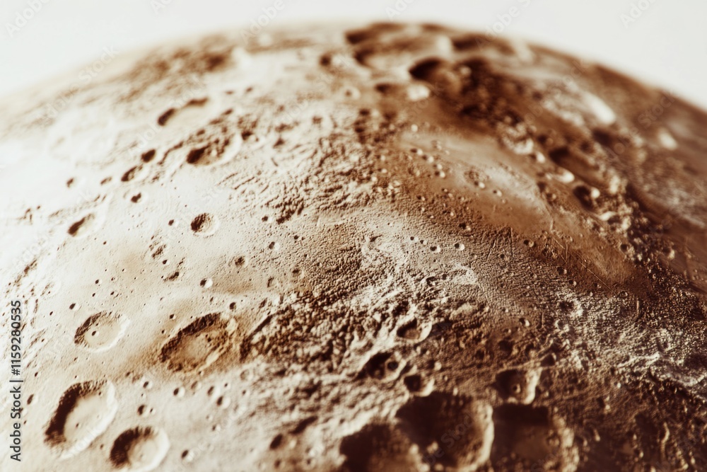 Poster close-up view of the lunar surface, suitable for astronomy and space-themed projects