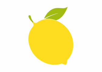 Fresh fruit yellow lemon cartoon vector isolated illustration. Lemon Vector Graphics Perfect for Culinary and Refreshing Themes

