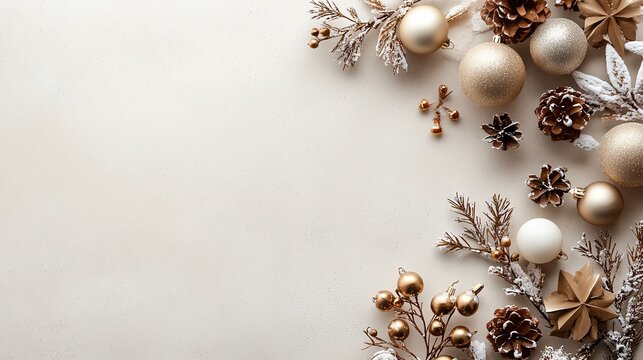 Layered holiday textures with bold sale typography highlights, Christmas Discounts, refined design focus