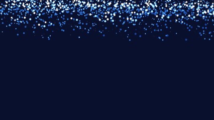 Defocused blue and white glitters bokeh background