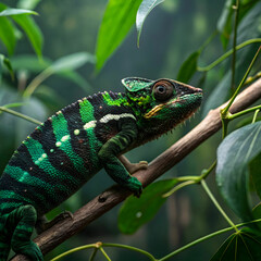 Fototapeta premium beautiful of chameleon panther