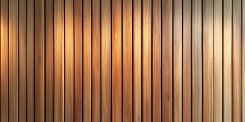 Fototapeta premium A close-up of vertical slats on the wall, creating an elegant and modern background with a wooden texture. 
