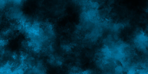 Beautiful stylist modern blue texture background with smoke, blue grunge watercolor patterned background with clouds, navy blue scratched grunge watercolor paper background.