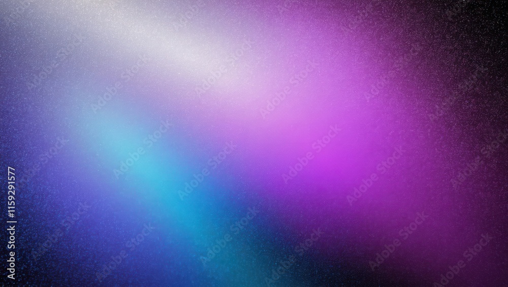 Wall mural vibrant abstract background with smooth gradients of purple and blue, creating a luminous and atmosp