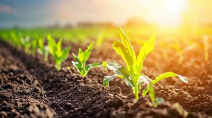 Panoramic Rural Farming Landscape with Soft Light