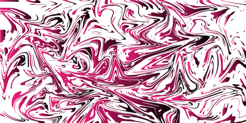 Fototapeta premium Abstract Colorful Tilt Marble texture background. Red Marbleized Stripes With marble ink texture. Horizontal banner with waves background illustration with metallic chrome silk fabric texture wave.