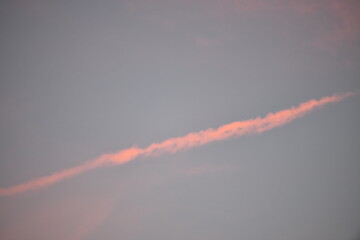 Colored clouds in the sky